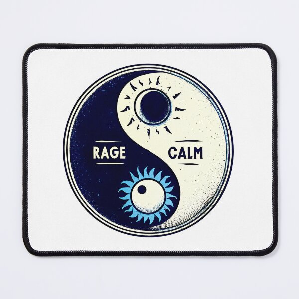 Item preview, Rage Calm Ying Yang designed and sold by SideKickCreates.