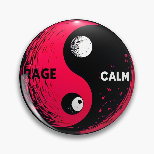 Item preview, Rage Calm Ying Yang designed and sold by SideKickCreates.