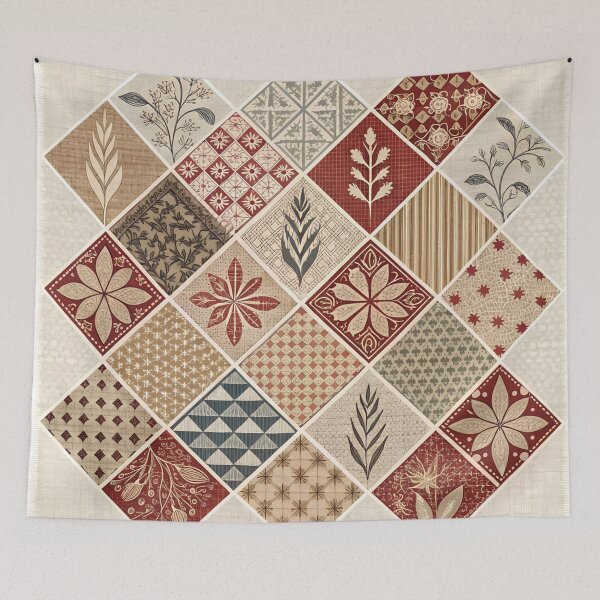 Item preview, Vintage Patchwork Quilt Pattern Design designed and sold by aminz4.