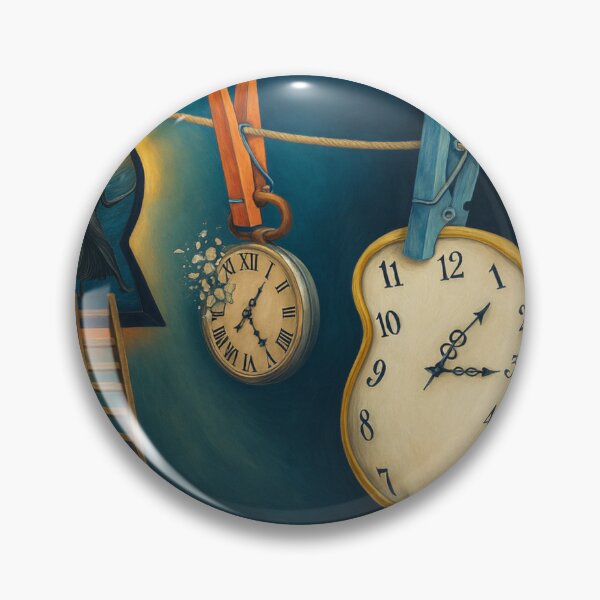 Item preview, Original Surreal Painting – Keyhole Dancer and Melting Time designed and sold by Malumaluu.