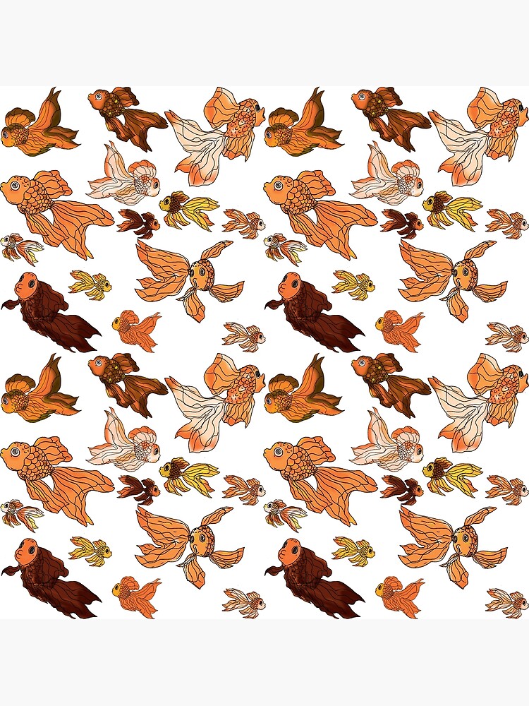 Fancy Goldfish Pattern by GroglioArt
