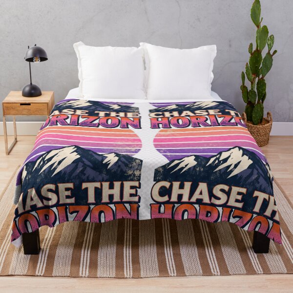 Item preview, Chase The Horizon Retro Mountain designed and sold by INNER WINNER YOU.