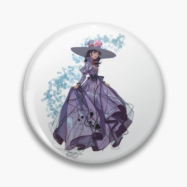 Item preview, Anime Gothic Witch  Lavender Couture Halloween Art  Witchcore Fantasy Wall Décor & Gifts designed and sold by Medeea Publishing.