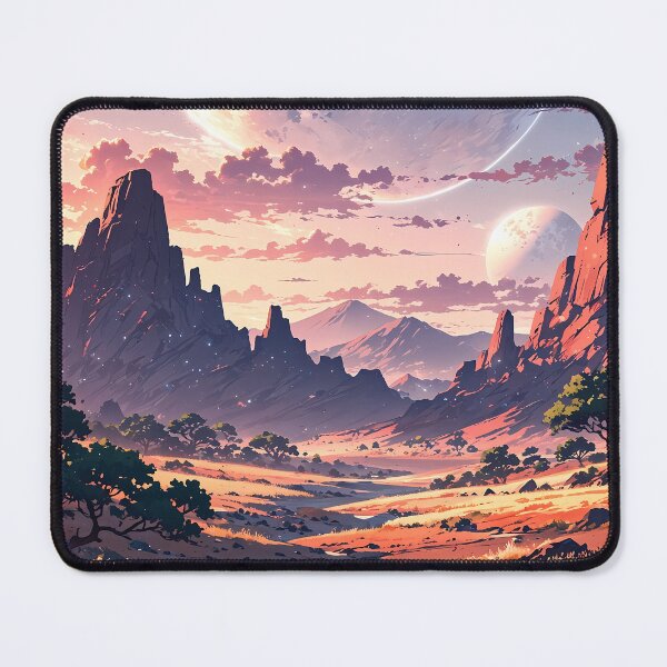Item preview, Red Desert World with Distant Planets designed and sold by HikariMoments.
