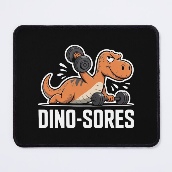 Item preview, Dino-Sores – Funny Dinosaur Gym Workout Pun Design designed and sold by Goodthreadz.