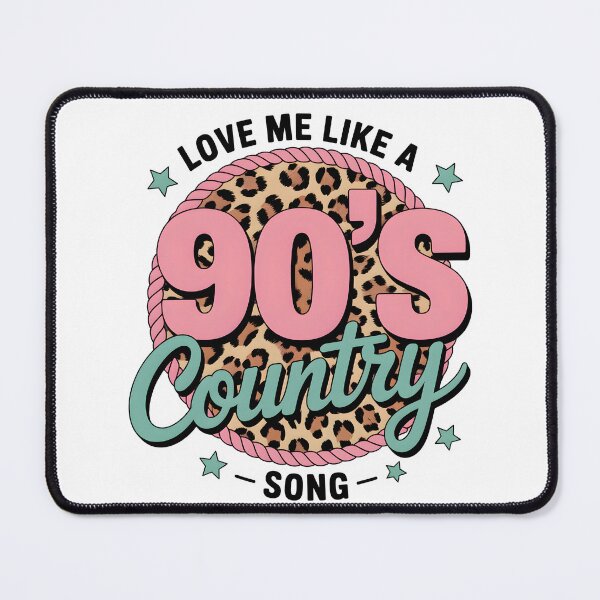 Item preview, Retro 90’s Country Song Leopard Print Typography Design designed and sold by Snifferius.