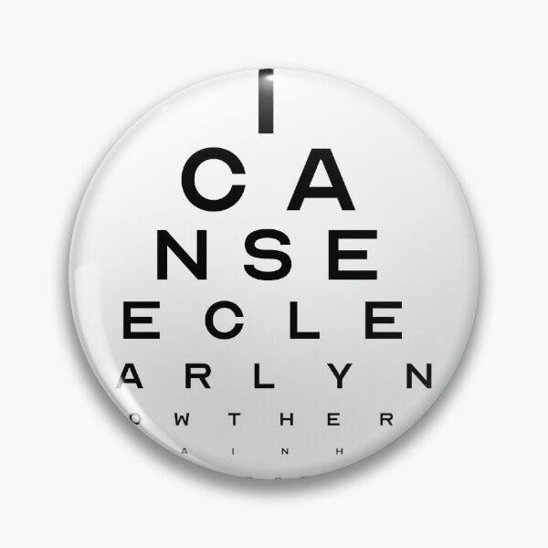 Item preview, I Can See Clearly Eye Test designed and sold by savethetshirt.