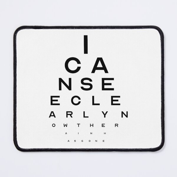 Item preview, I Can See Clearly Eye Test designed and sold by savethetshirt.