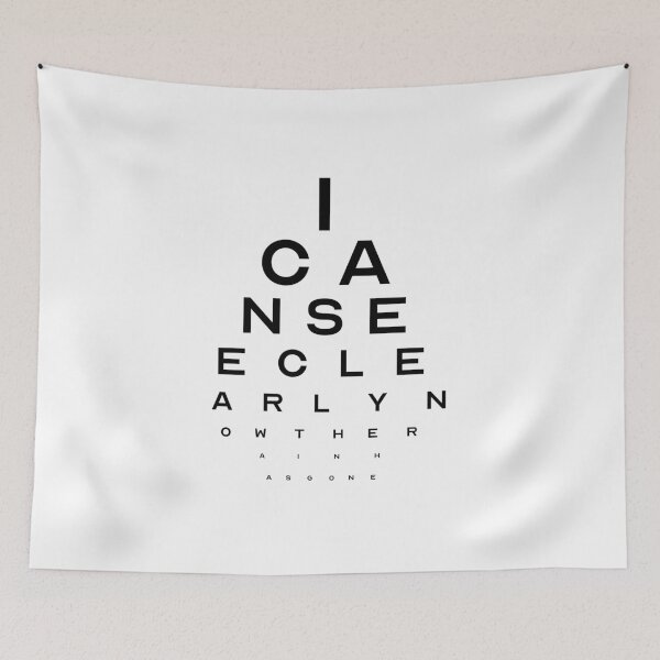Item preview, I Can See Clearly Eye Test designed and sold by savethetshirt.