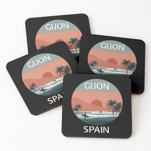 Item preview, Gijon - Spain (with White Lettering) designed and sold by VelvetRoom.