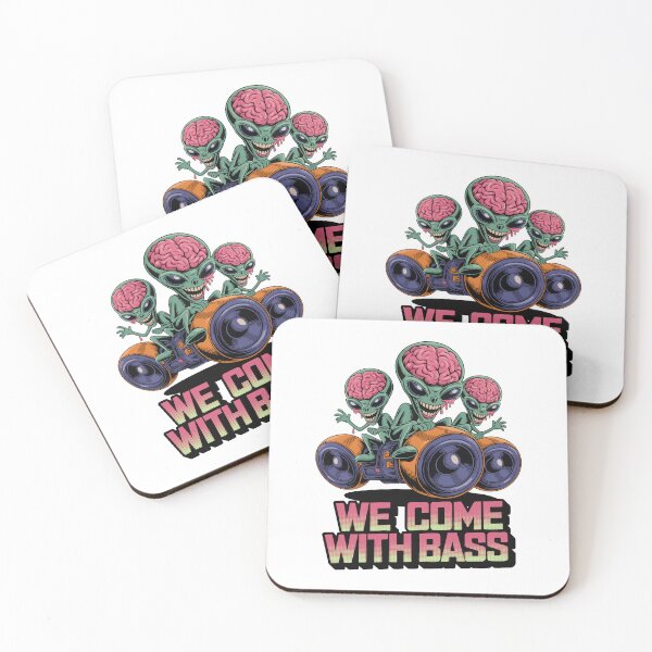 Item preview, We Come With Bass – Alien Subwoofer Riders designed and sold by TipTop GFX.