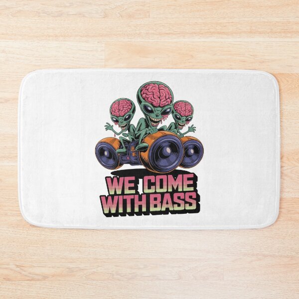 Item preview, We Come With Bass – Alien Subwoofer Riders designed and sold by TipTop GFX.