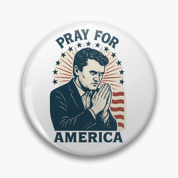 Item preview, Charlie Kirk: Pray for America  designed and sold by Half Brain Labs.