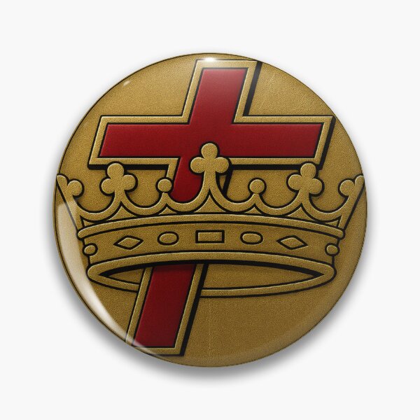 Item preview, In Hoc Signo Vinces  Templar Cross  Crown Emblem designed and sold by historyandmore.