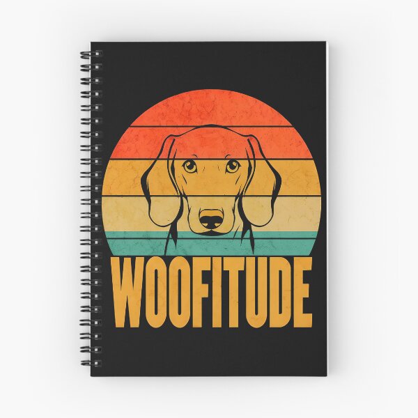 Item preview, Woofitude Dachshund – Retro Sunset designed and sold by FLARE.