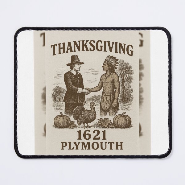 Item preview, Thanksgiving 1621 Plymouth Vintage Design designed and sold by MeixGraphics.