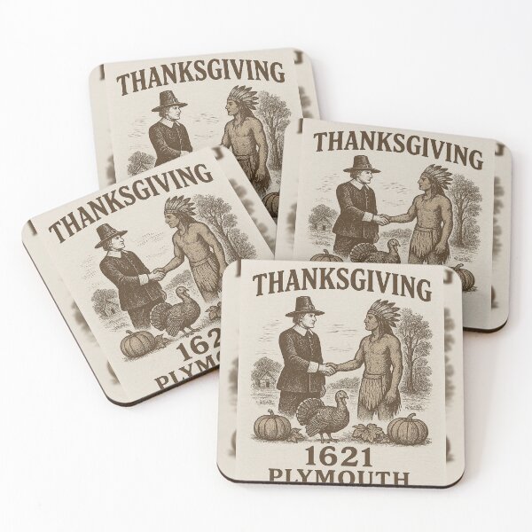 Item preview, Thanksgiving 1621 Plymouth Vintage Design designed and sold by MeixGraphics.