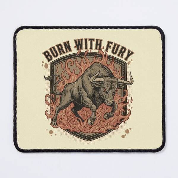 Item preview, Bull Burn With Fury designed and sold by EdvvinStudios.