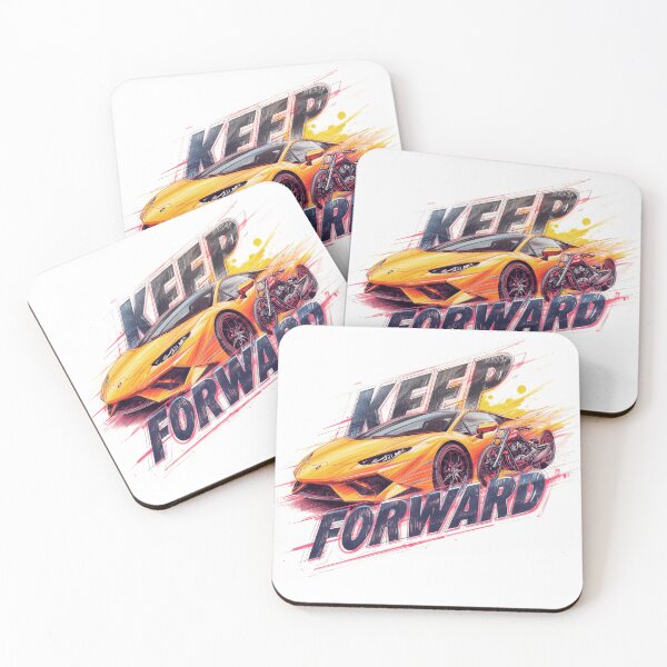 Item preview, Keep Forward – Sports Car and Motorcycle Street Art Design designed and sold by WovennDesigns.