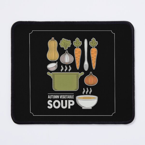 Item preview, Seasonal Cooking Pot with Fresh Autumn Vegetables in Orange and Green designed and sold by SplashTastic.