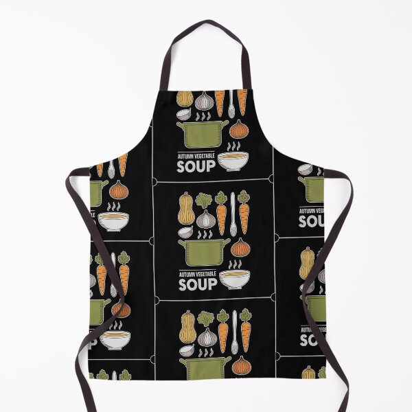Item preview, Seasonal Cooking Pot with Fresh Autumn Vegetables in Orange and Green designed and sold by SplashTastic.