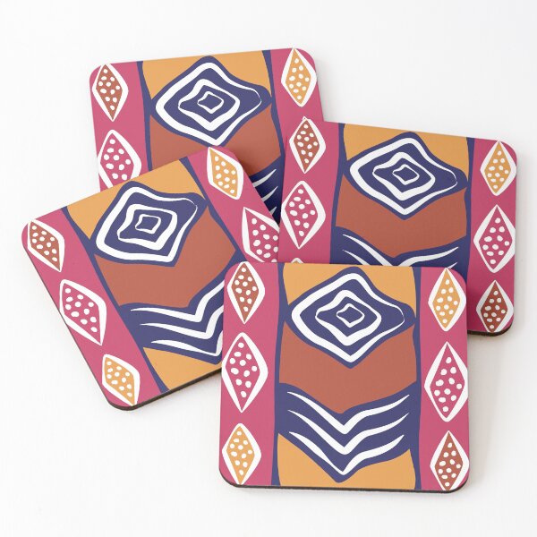 Item preview, Pink Bogolan Patterns designed and sold by Wolagno.