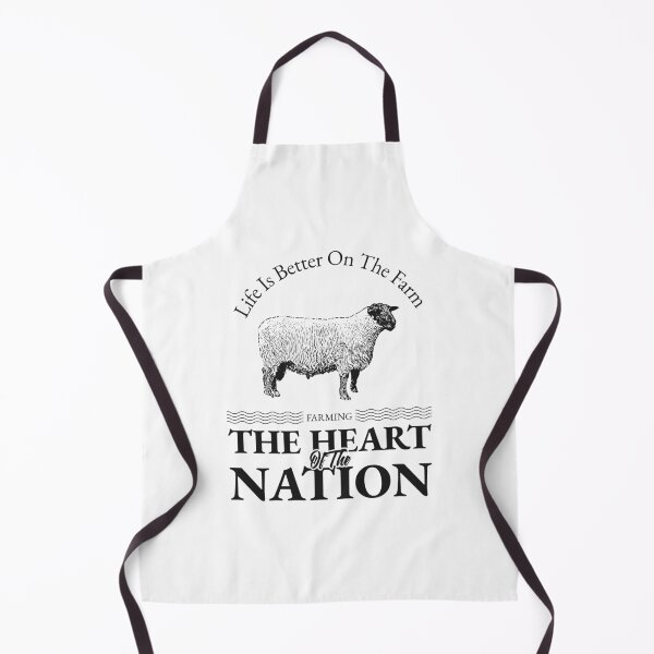 Item preview, Life Is Better On The Farm "The Heart of the Nation" Sheep T-Shirt designed and sold by FreshFitsForYou.
