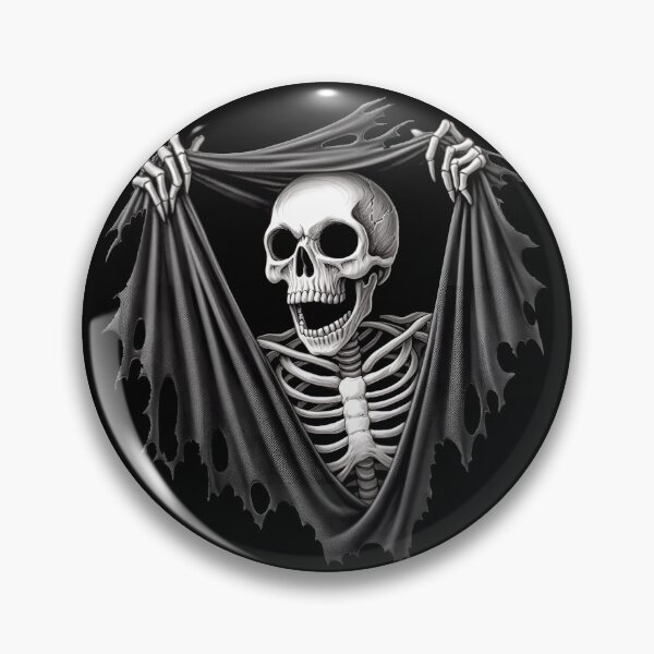 Artikelvorschau, Peek A Boo Halloween Gruseliges 3D-Skelett entworfen und verkauft von SideKickCreates.
