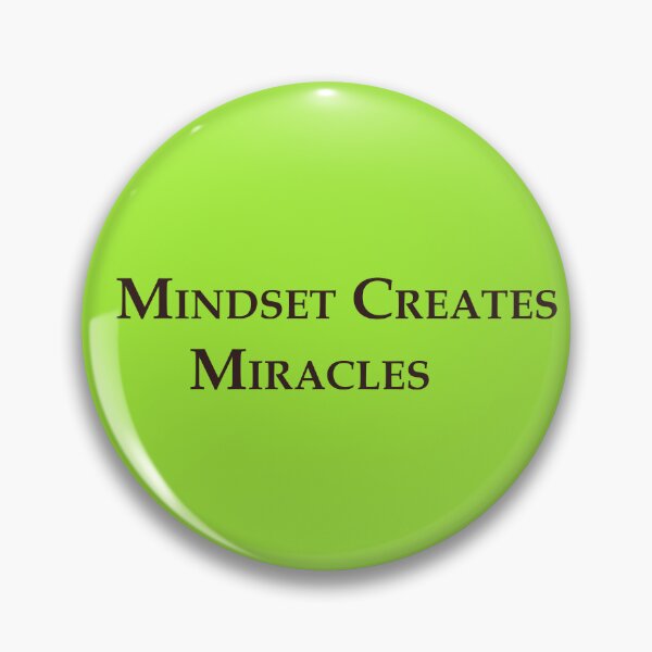 Item preview, Mindset Creates Miracles – Inspirational Quote Design designed and sold by ArtNestVerse.