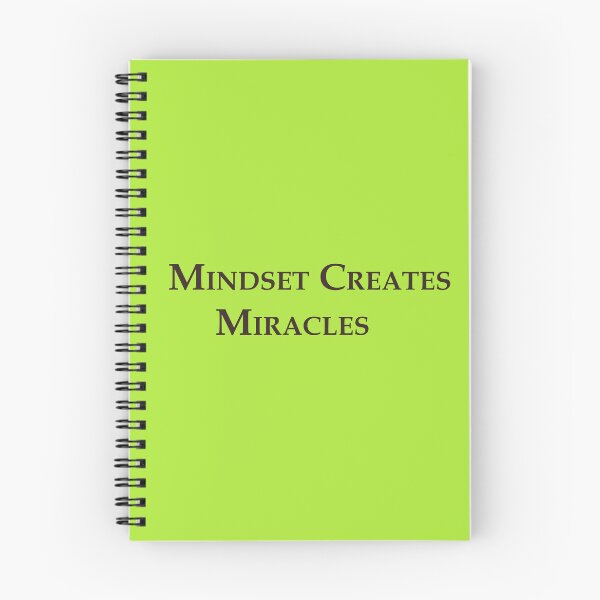 Item preview, Mindset Creates Miracles – Inspirational Quote Design designed and sold by ArtNestVerse.