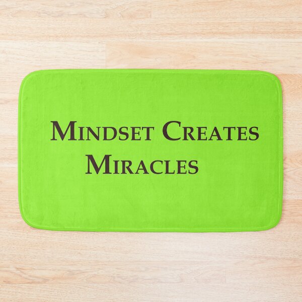 Item preview, Mindset Creates Miracles – Inspirational Quote Design designed and sold by ArtNestVerse.