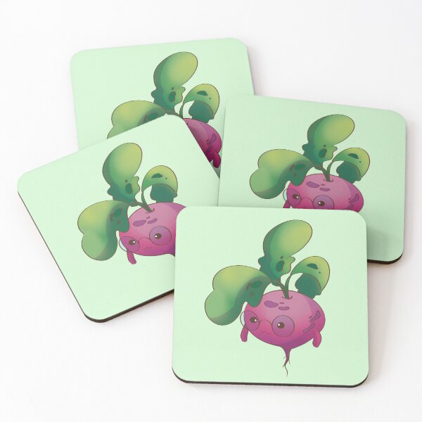 Item preview, Kawaii Radish – Cute Smart Vegetable with Glasses Illustration designed and sold by TinyFrogRealm.