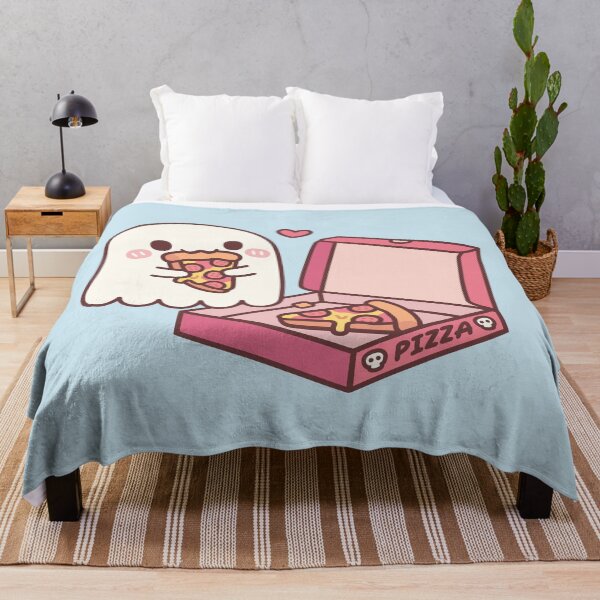 Item preview, Cute Ghost Eating Pizza Funny designed and sold by rustydoodle.