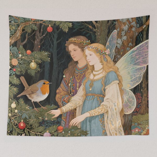 Item preview, Christmas Fairy. Yule. Robin designed and sold by SoniaSarkali.