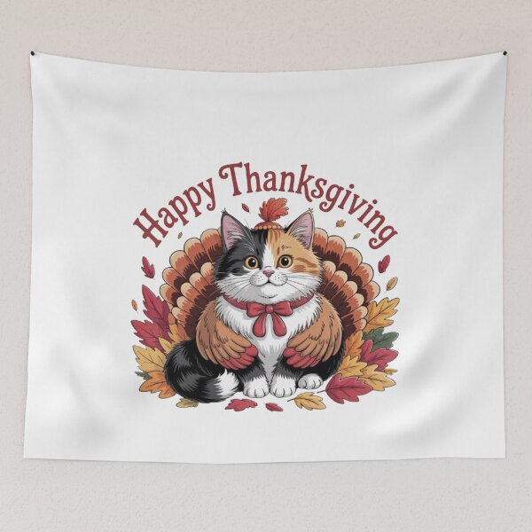 Item preview, Happy Thanksgiving Cat Turkey  designed and sold by BHMARTS.