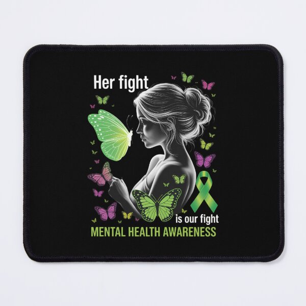 Item preview, Her Fights is Our Fights Mental Health Awareness designed and sold by WalshDrawnLaugh.