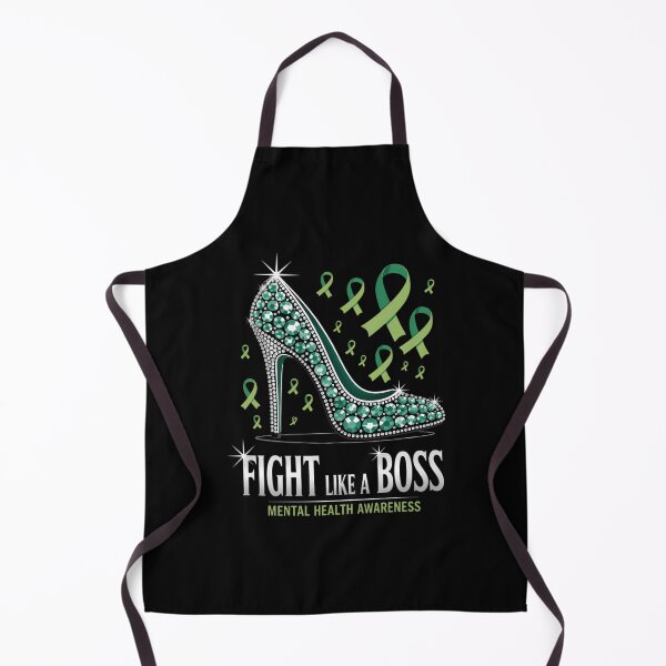 Item preview, High Heels Fight Like A Boss Mental Health Awareness designed and sold by WalshDrawnLaugh.