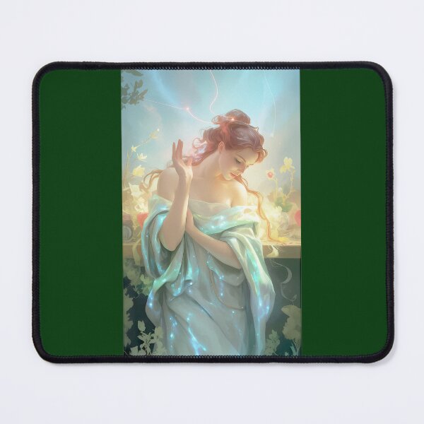 Item preview, Celestial Muse Emerald Drape Digital Art designed and sold by KendramfOver.