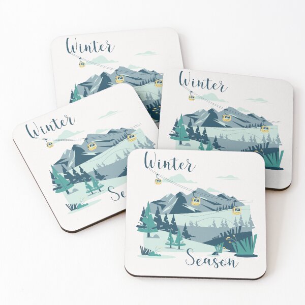 Item preview, Winter Season Mountain Landscape designed and sold by Irisabstore.
