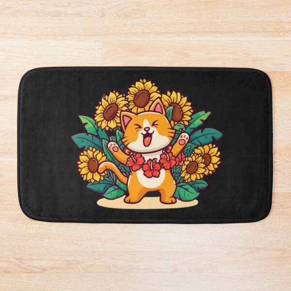 Item preview, Funny Cat Dancing Salsa | Kawaii Summer Animal Art designed and sold by ColorSplash123.