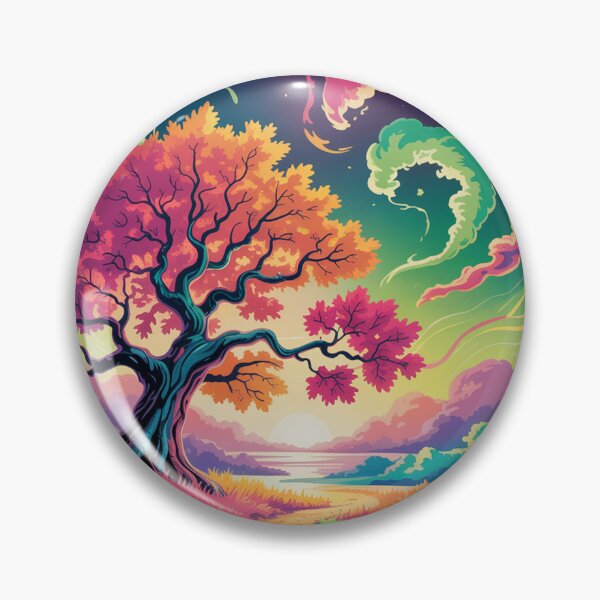 Item preview, Autumn landscape in psychedelic style. designed and sold by Lilashakti ⭐️ ⭐️ ⭐️ ⭐️ ⭐️.