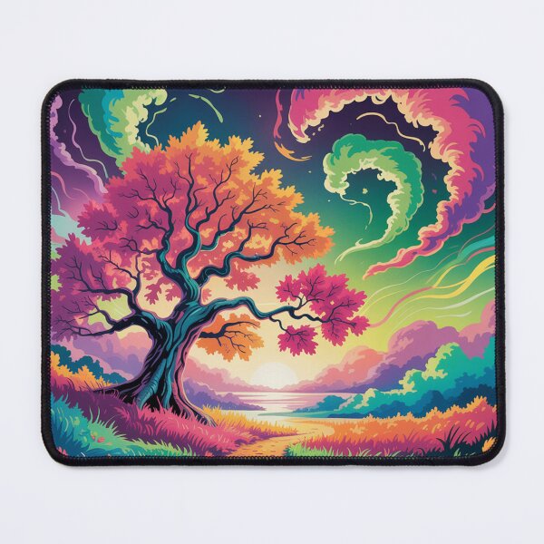 Item preview, Autumn landscape in psychedelic style. designed and sold by Lilashakti ⭐️ ⭐️ ⭐️ ⭐️ ⭐️.