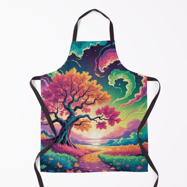 Item preview, Autumn landscape in psychedelic style. designed and sold by Lilashakti ⭐️ ⭐️ ⭐️ ⭐️ ⭐️.