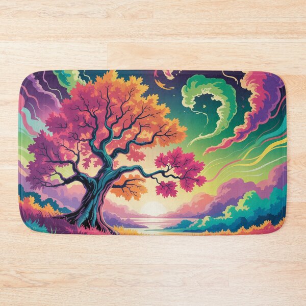 Item preview, Autumn landscape in psychedelic style. designed and sold by Lilashakti ⭐️ ⭐️ ⭐️ ⭐️ ⭐️.