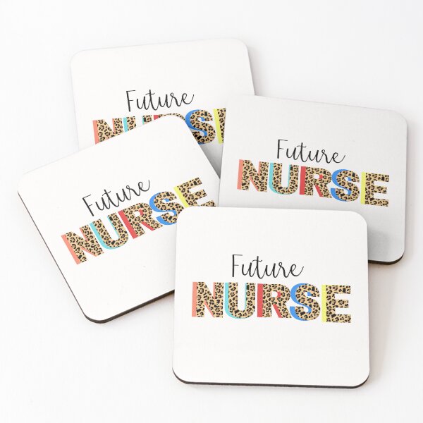 Aperçu de l'œuvre Autocollant imprimé léopard Future Nurse – Joli cadeau pour étudiante infirmière créée et vendue par Fig Tree Lane - Art &Tees.