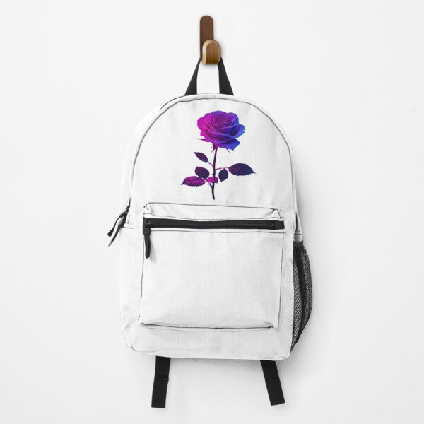 Item preview, Cyberpunk Neon Rose – Futuristic Glowing Flower with Metallic Petals in Pink, Purple, and Blue designed and sold by PixelVibe782.