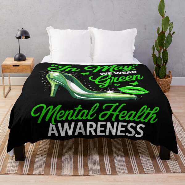Item preview, In May We Wear Green High Heels Mental Health Awareness designed and sold by WalshDrawnLaugh.