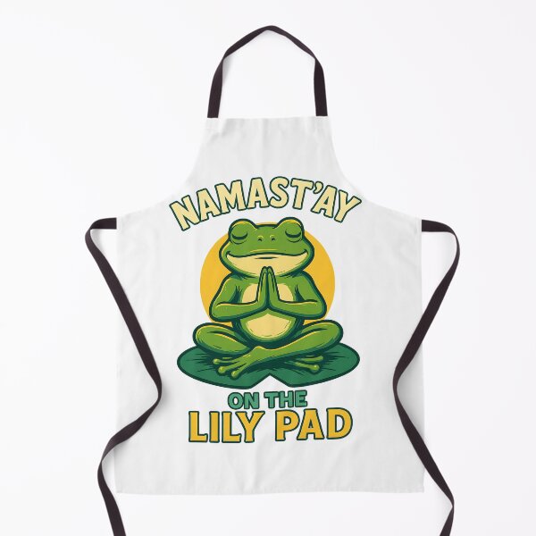 Item preview, Namast’ay on the lily pad – Funny yoga frog design designed and sold by VibeCircuit61.