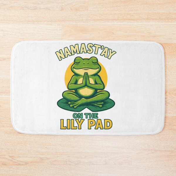 Item preview, Namast’ay on the lily pad – Funny yoga frog design designed and sold by VibeCircuit61.