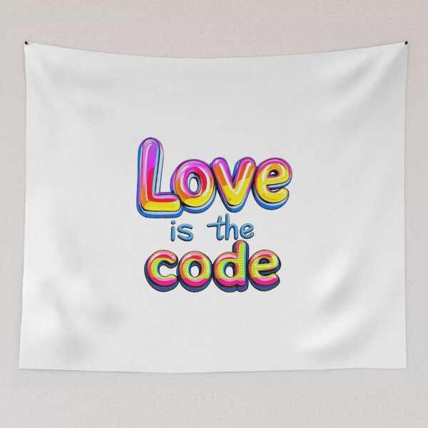 Item preview, Love Is The Code designed and sold by JusRight TT.